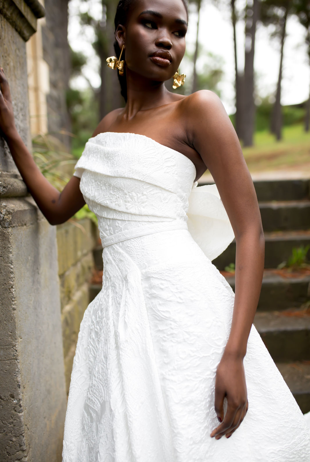 White Caramel Wedding Dress